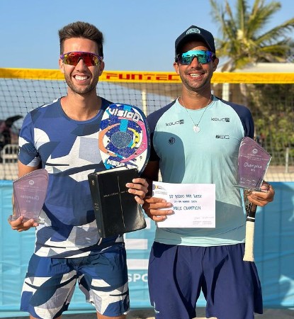 Allan Oliveira e Baran vencem e Brasil vai às quartas na Copa do Mundo de  Beach Tennis