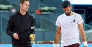 Murray e Djokovic (Crédito: Mutua Madrid Open)