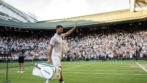Djokovic em Wimbledon (Crédito: AELTC)