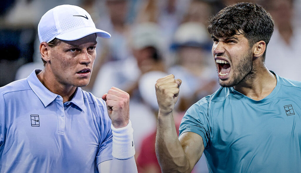 Alcaraz reduz vantagem para Sinner no ranking e tem grandes chances do Nº 1 no US Open 14 sinneralcaraz25