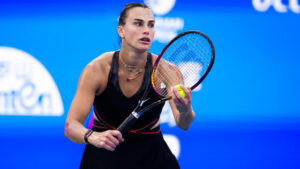 Sabalenka em sua estreia no WTA de Wuhan em 2025