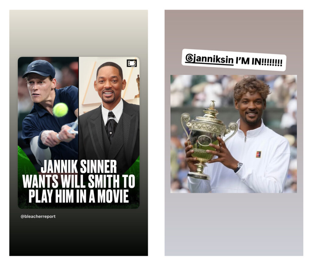 Will Smith aceita 'proposta' de Sinner 1 willsmithsinner25