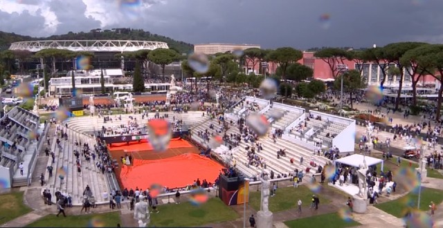 Chuva suspende duelo de Landaluce e Medvedev em Roma 16 roma25chuvamed2