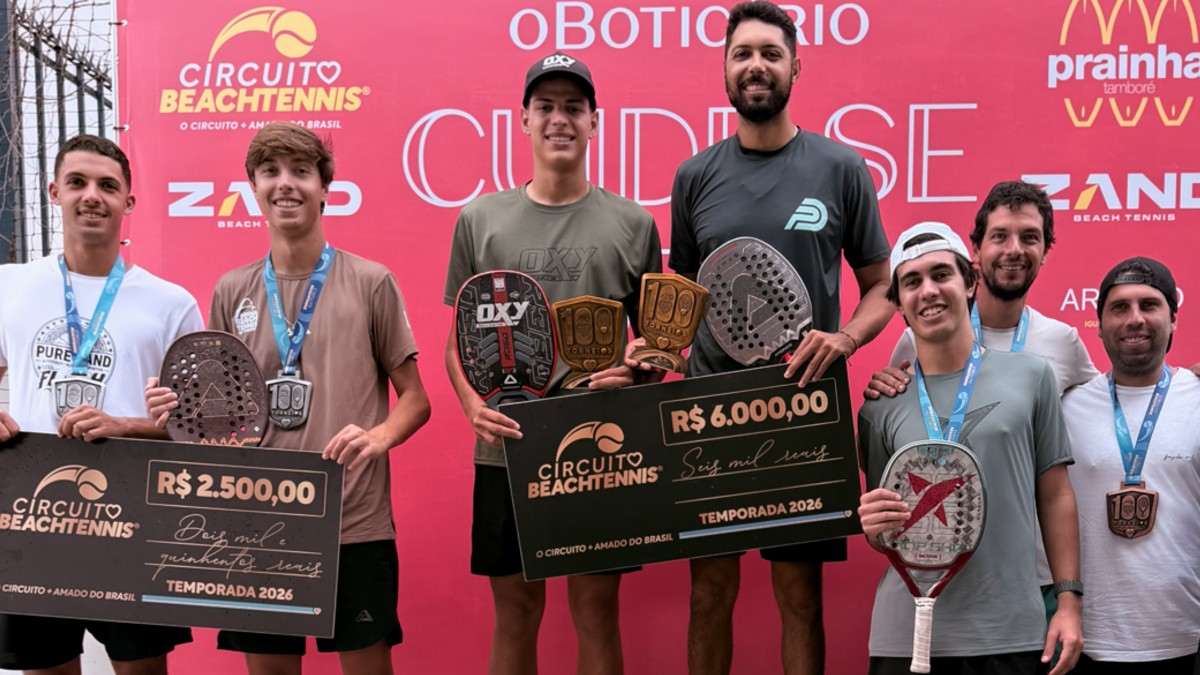 Atleta de Itu e campineiro vencem 12ª etapa do Circuito Beach Tennis em Barueri