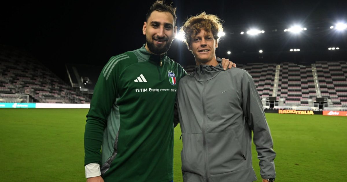 Gianluigi Donnarumma e Jannik Sinner