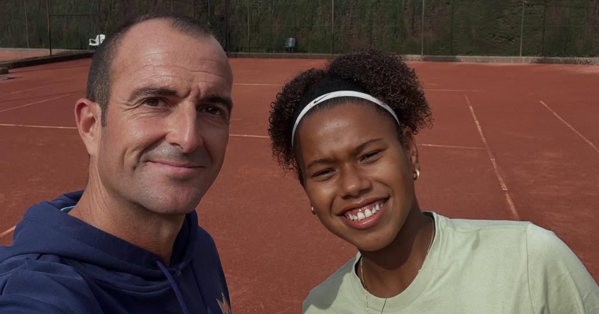 David Sunyer Capella e Victoria Barros em treino