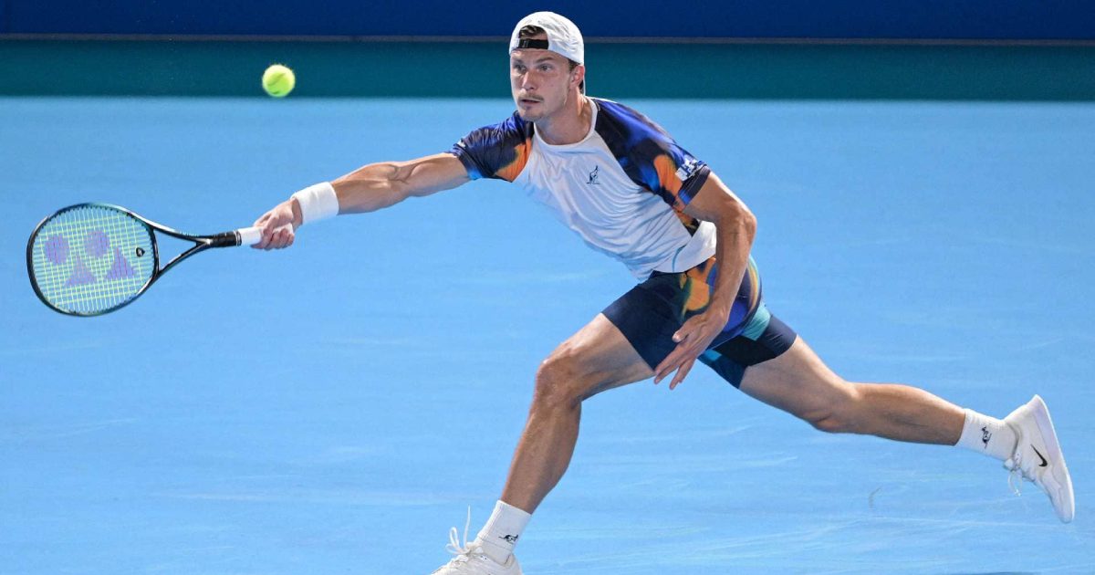 Marton Fucsovics em Tóquio (Crédito: Richard A. Brooks)