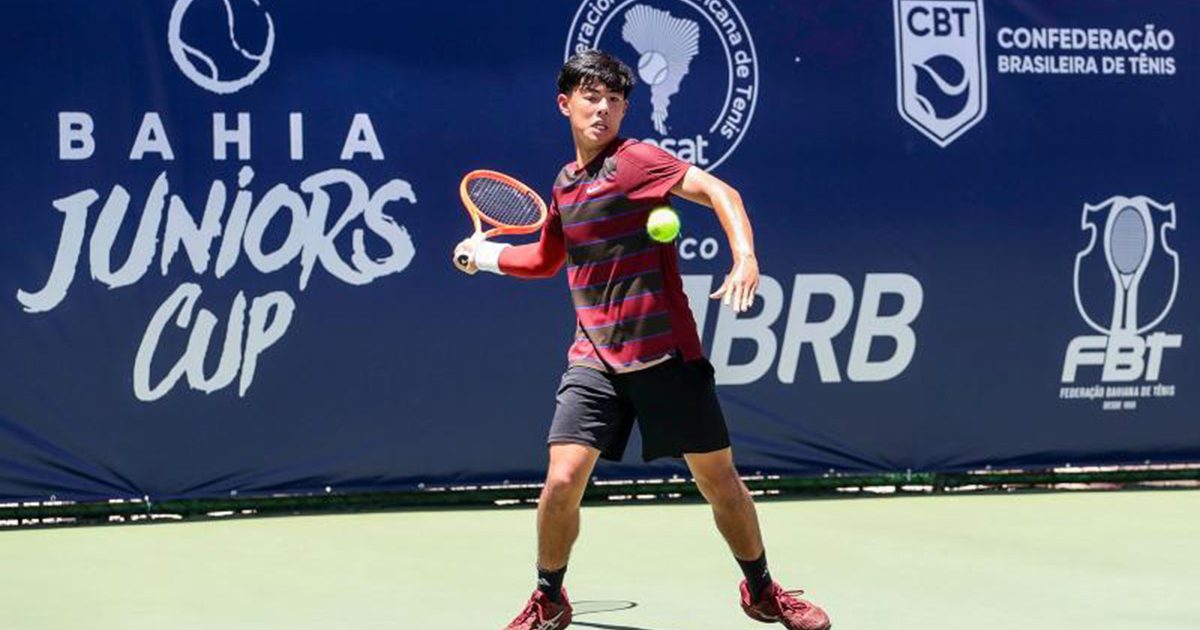 Nicolas Kanashiro furou o quali neste domingo (Crédito: Thiago Parmalat)