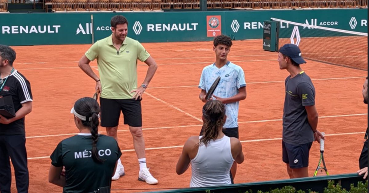 Foto: Victor Pignaton de cinza e Del Potro de amarelo / Crédito: Divulgação