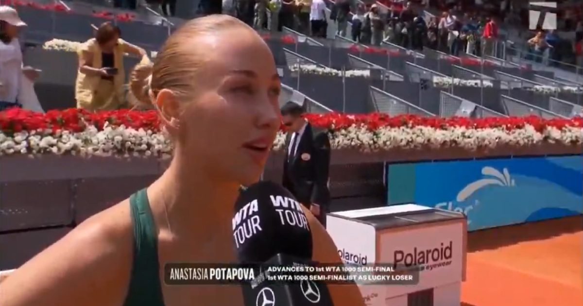 Crédito: Reprodução Tennis Channel nas redes sociais