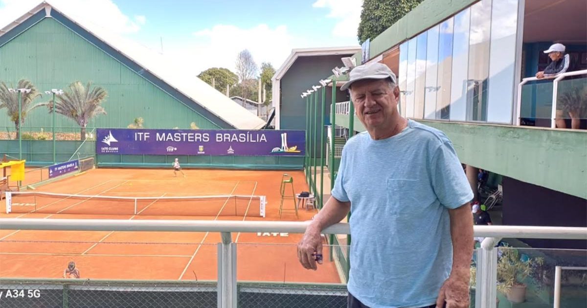 Roger Guedes da categoria 70+ no Iate Clube / Crédito: Divulgação