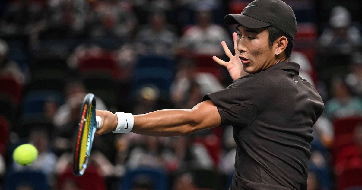 Shang Juncheng na estreia em Xangai (Crédito: Rolex Shanghai Masters)
