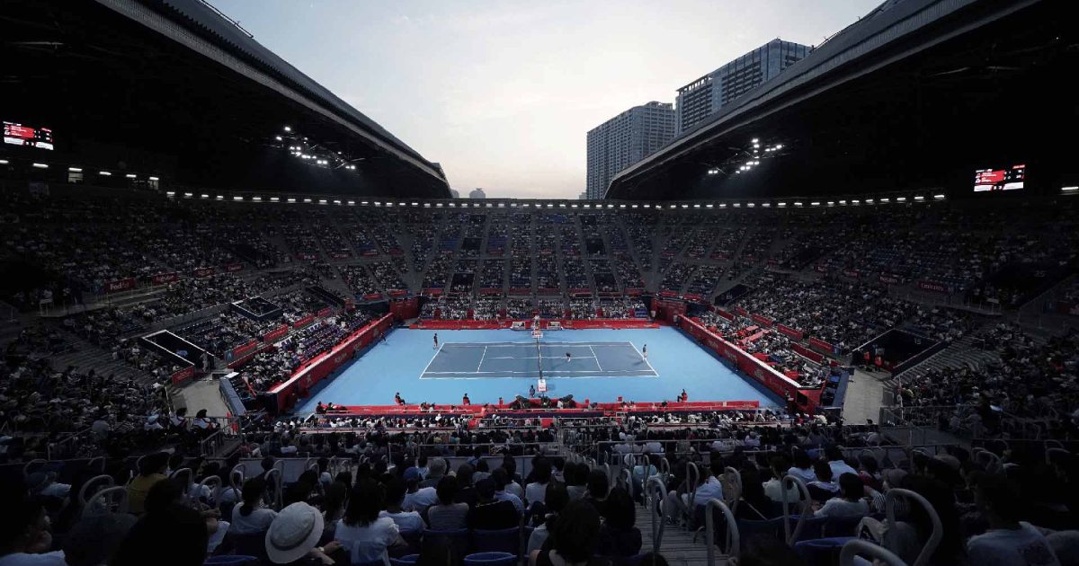 Ariake Colosseum em Tóquio (Crédito: Kinoshita Group Japan Open Tennis Championships)
