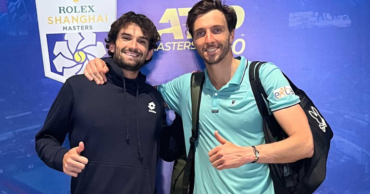 Valentin Vacherot e Arthur Rinderknech em Shanghai